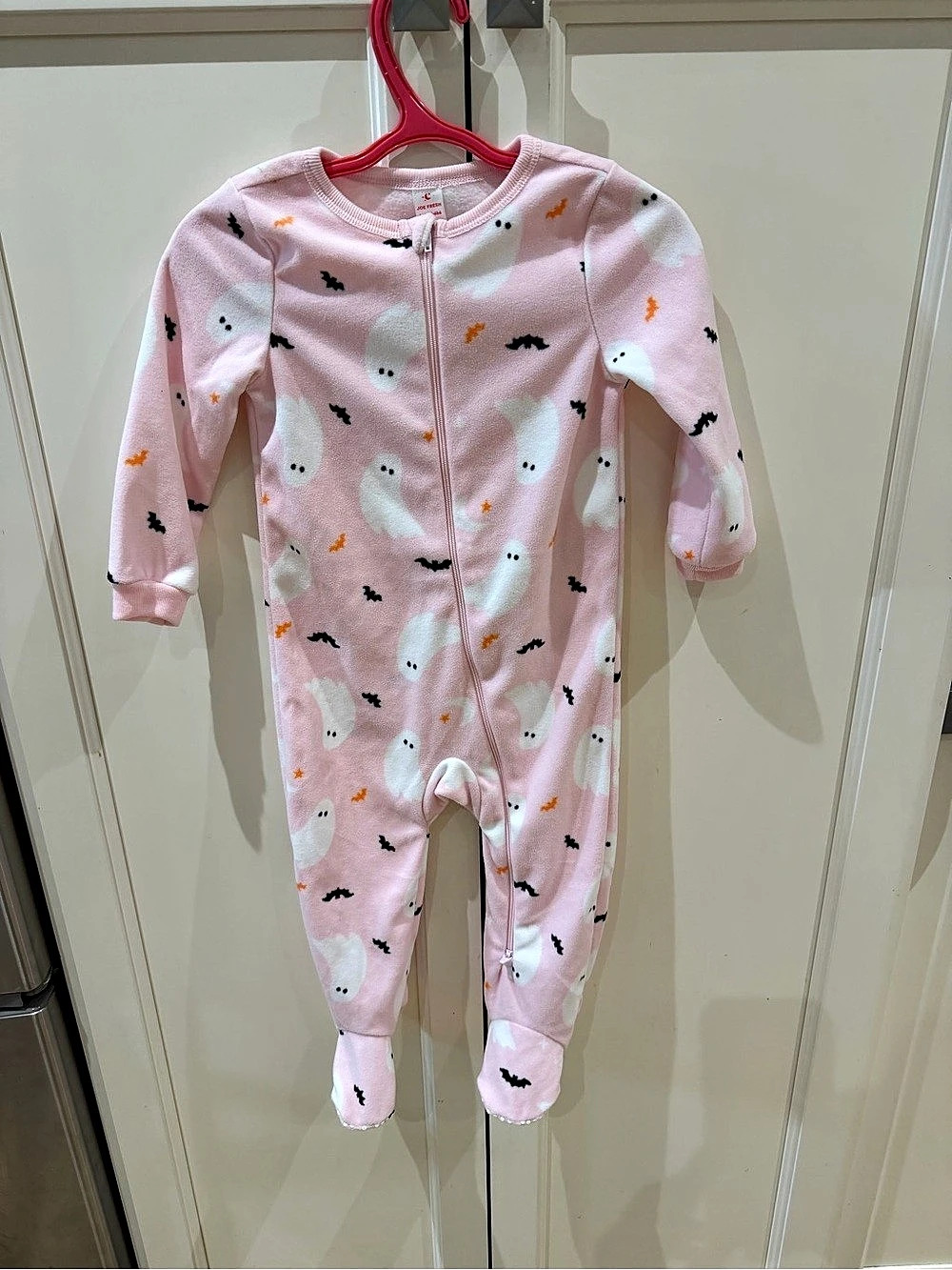 Joe Fresh 12-18m halloween ghost and bat Pink & White